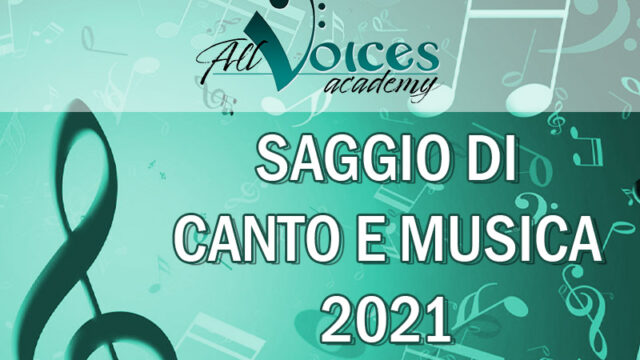Saggio di canto e musica 2021! 18 e 19 giugno
