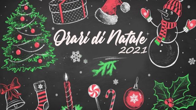 Giornate di chiusura per Natale 2021